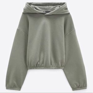 Zara Cropped Hoodie